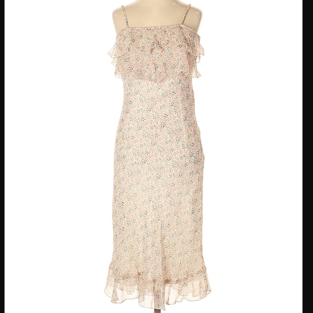 NWT Monkey Wear Sleeveless Floral Silk Dress 12